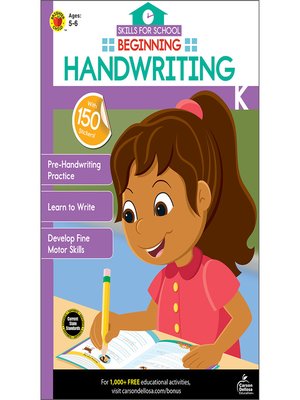 cover image of Beginning Handwriting, Grades K--1